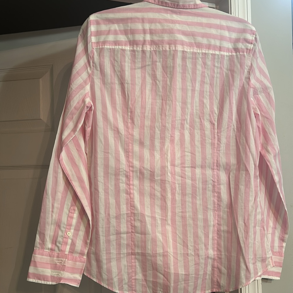 J.Crew Factory Lightweight Cotton Shirt in Signature Fit
Pink White Size M - Picture 3 of 11